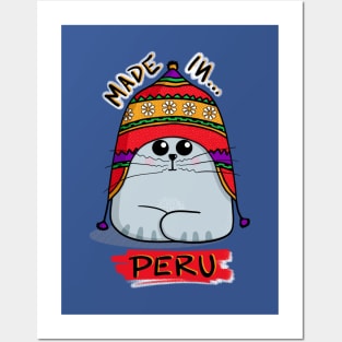 Cat Made in Peru! Posters and Art